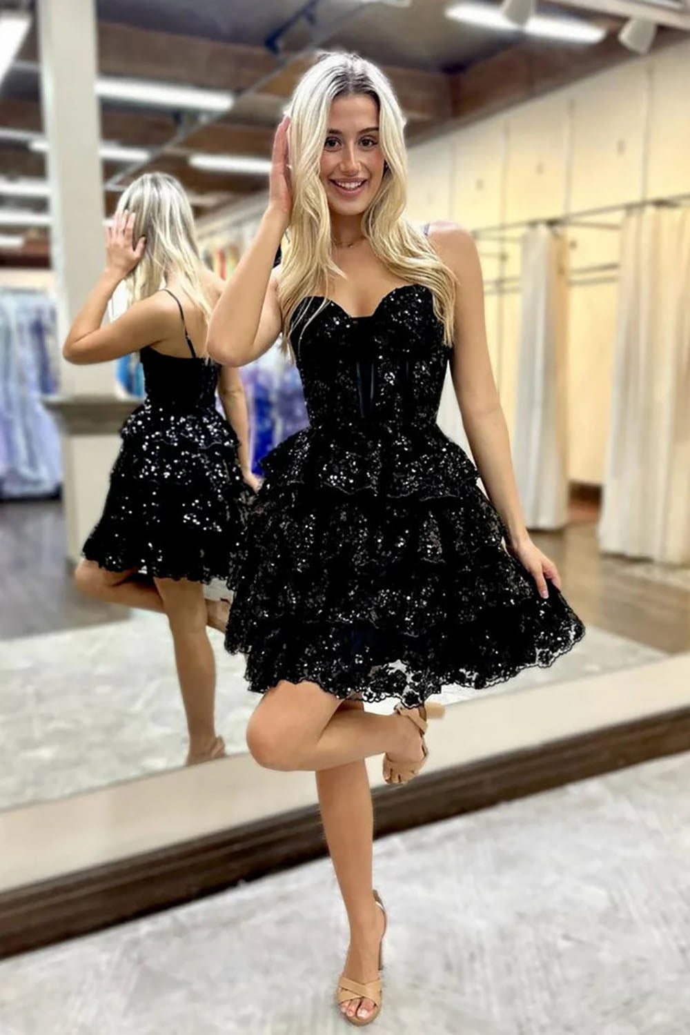 Sequin Corset Mini Homecoming Dress Spaghetti Strap A Line Cocktail Pa Msikoods Official Store Sequin Corset Mini Homecoming Dress Spaghetti Strap A Line Cocktail Pa Msikoods Official Store