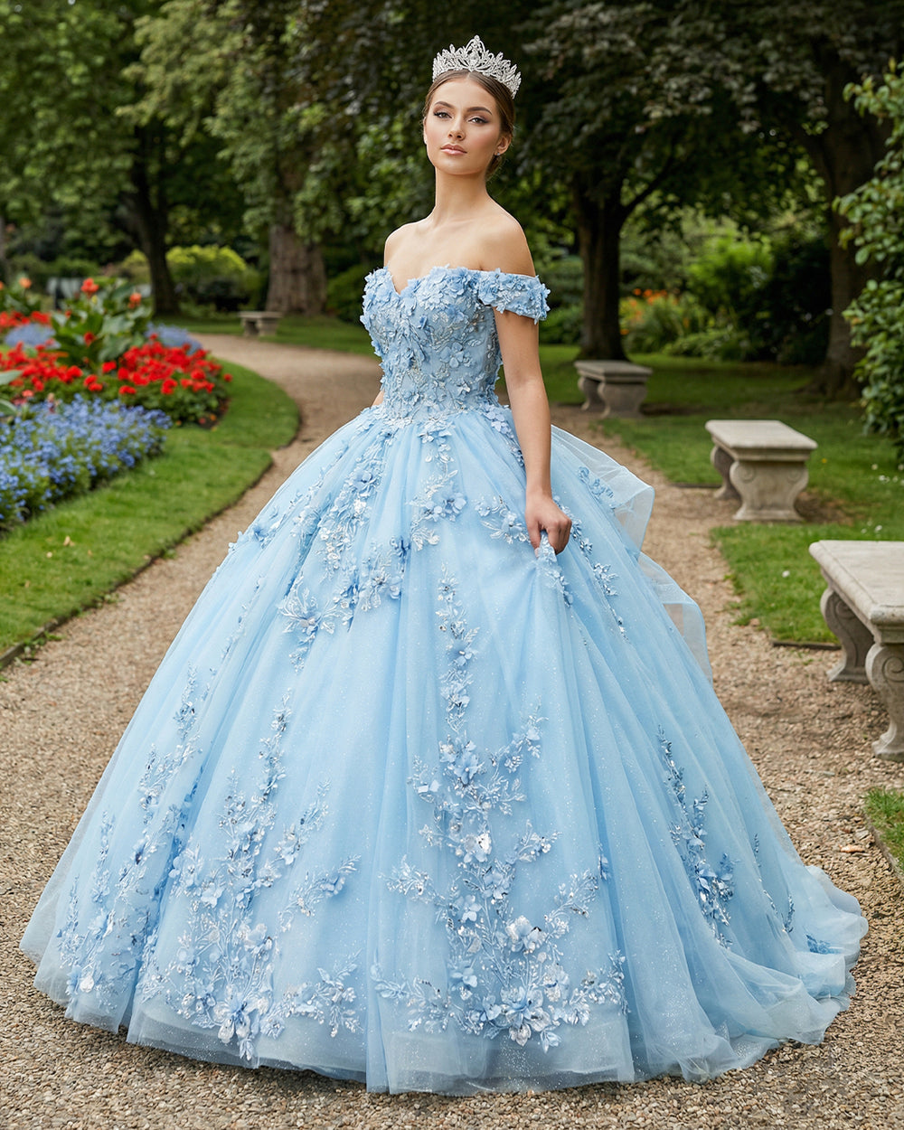Damen Quinceanera-Kleid mit Herzausschnitt, Ballkleid, Spaghettiträger, Spitzenapplikationen, Sweet 16-Kleider für Teenager