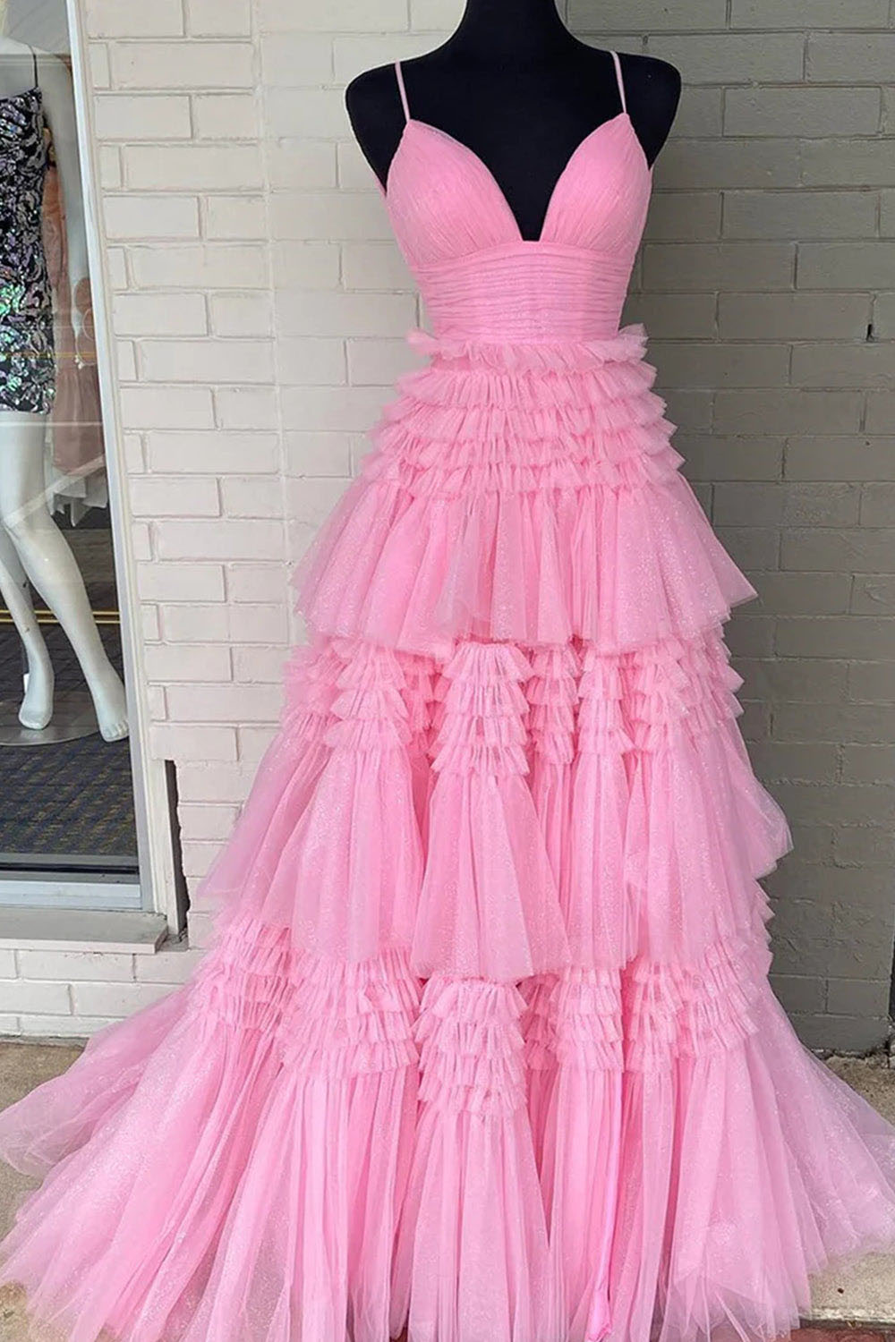 Abito da sera con spacco Ruffle, scollo a cuore, applicazioni in pizzo, corsetto, abito formale per festa di prom Ms2504114