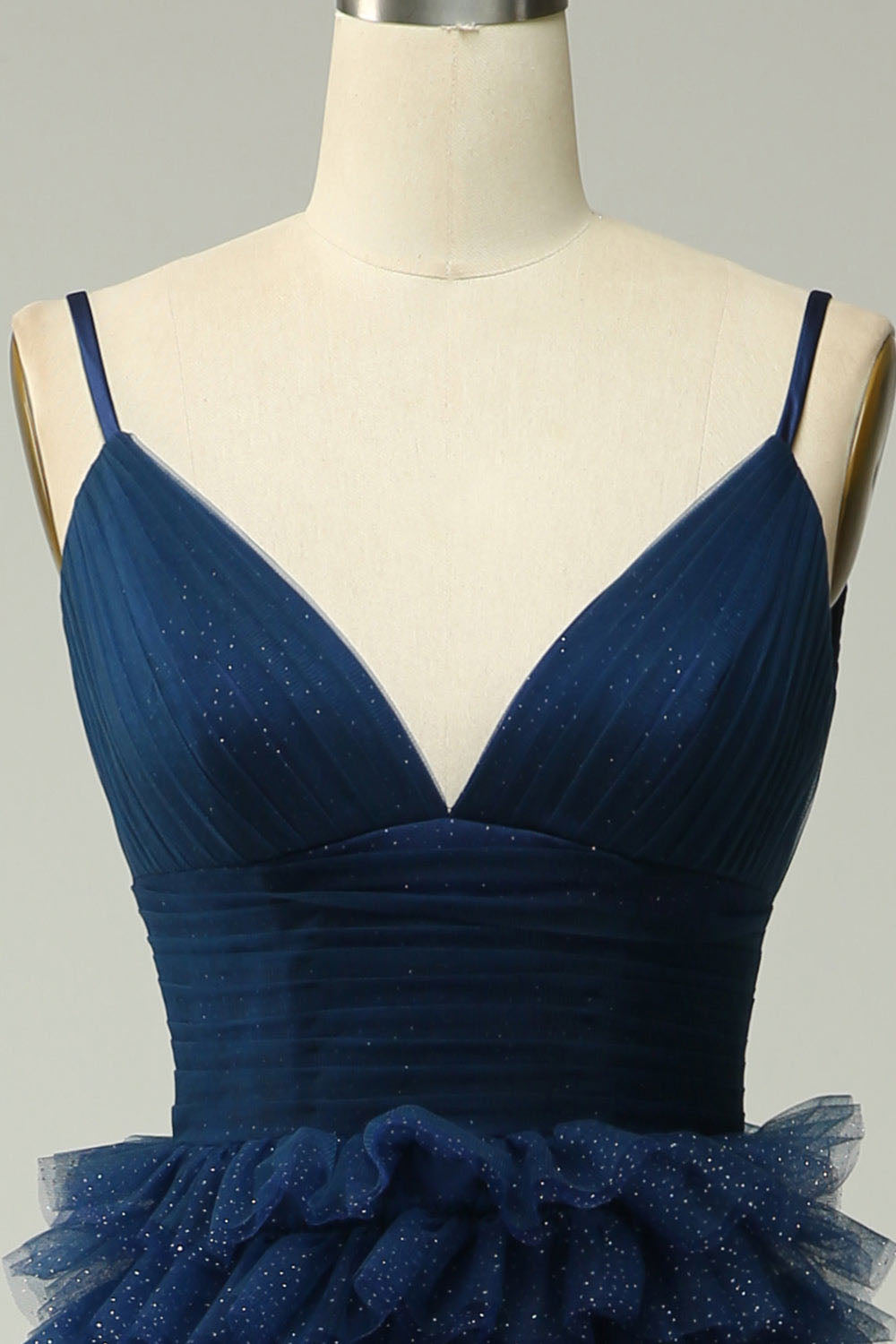 Abito da sera con spacco Ruffle, scollo a cuore, applicazioni in pizzo, corsetto, abito formale per festa di prom Ms2504114