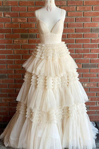 Abito da sera con spacco Ruffle, scollo a cuore, applicazioni in pizzo, corsetto, abito formale per festa di prom Ms2504114