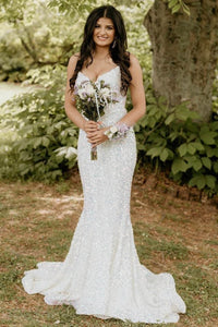 Red Strapless Mermaid Evening Dress Sparkly Long Prom Dress Ms2509211