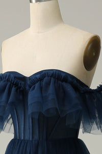 Elegante abito da sera a strati con applicazioni in pizzo, senza maniche, arricciato, abito formale Ms2504071