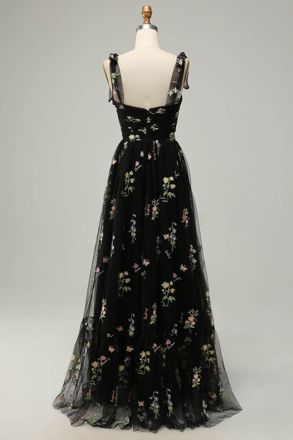 Floral Embroidered Long Prom Dress Romantic Sweetheart Party Gown Ms2510166