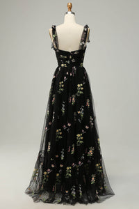 Floral Embroidered Long Prom Dress Romantic Sweetheart Party Gown Ms2510166