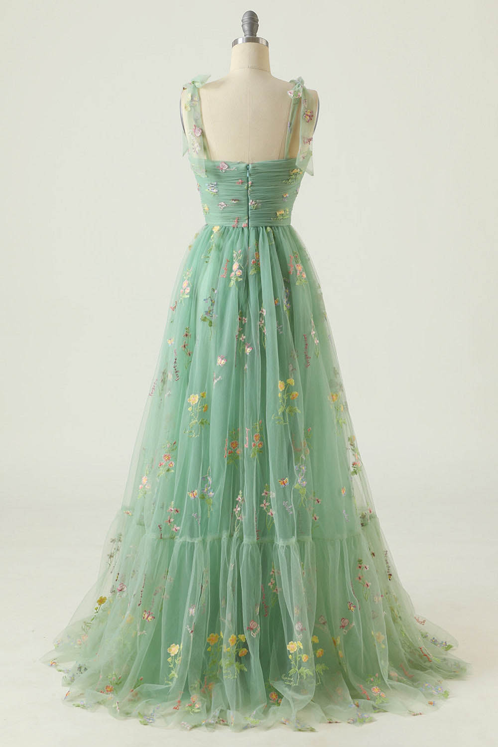 Floral Embroidered Long Prom Dress Romantic Sweetheart Party Gown Ms2510166
