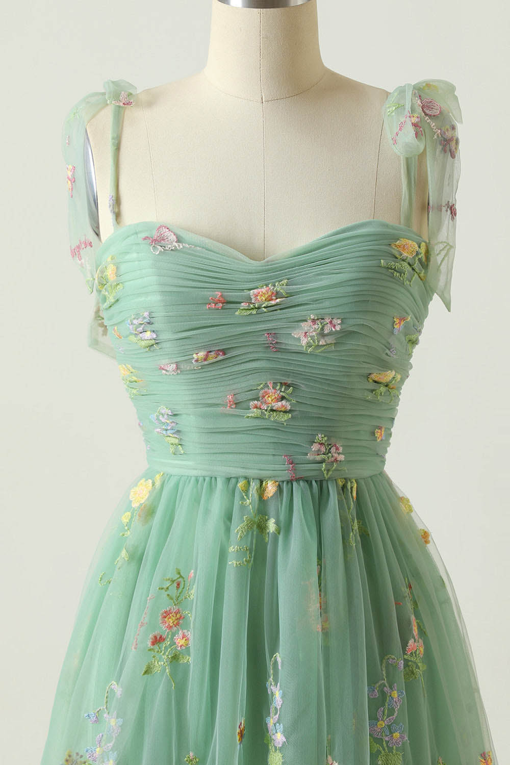 Floral Embroidered Long Prom Dress Romantic Sweetheart Party Gown Ms2510166