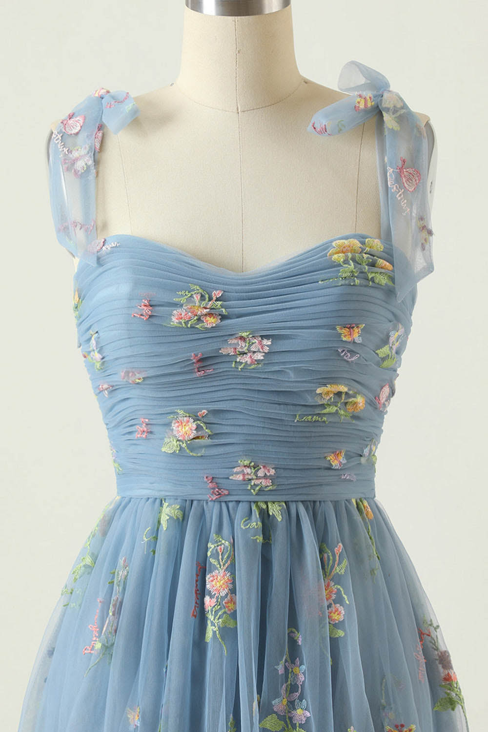 Floral Embroidered Long Prom Dress Romantic Sweetheart Party Gown Ms2510166