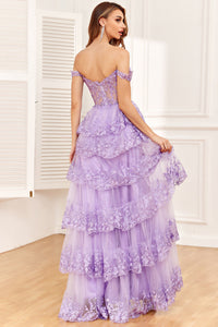 Robe de bal bordeaux à une épaule longue avec fente robe de soirée formelle en dentelle appliquée robe de soirée pour adolescentes