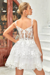 Black Corset Prom Dress Off Shoulder Corset Layered Short Cocktail Gown Ms2509213