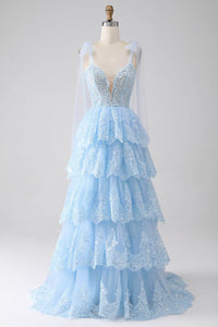 Vestido de Festa Longo Borgonha de Um Ombro com Fenda, Vestido Formal de Renda com Apliques para Adolescentes