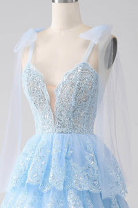 Vestido de Festa Longo Borgonha de Um Ombro com Fenda, Vestido Formal de Renda com Apliques para Adolescentes