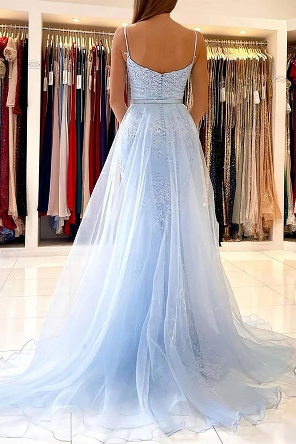 Einschultriges Pailletten-Ballkleid mit Schlitz Glitzer Langes Meerjungfrauen-Abendkleid Partykleid