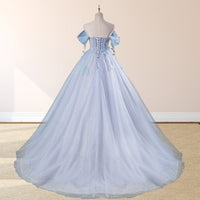 Robe de Quinceanera en forme de cœur pour femme, robe de bal, bretelles spaghetti, dentelle, appliques, robes Sweet 16 pour adolescentes