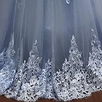 Abiti da Quinceanera da donna con scollo a cuore, applicazioni in pizzo, abito da ballo con maniche lunghe staccabili, abito da principessa per feste