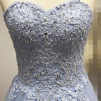 Abiti da Quinceanera da donna con scollo a cuore, applicazioni in pizzo, abito da ballo con maniche lunghe staccabili, abito da principessa per feste