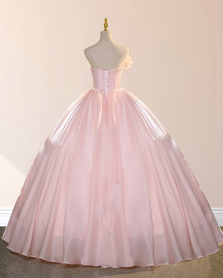 Robe de Quinceanera en forme de cœur pour femme, robe de bal, bretelles spaghetti, dentelle, appliques, robes Sweet 16 pour adolescentes