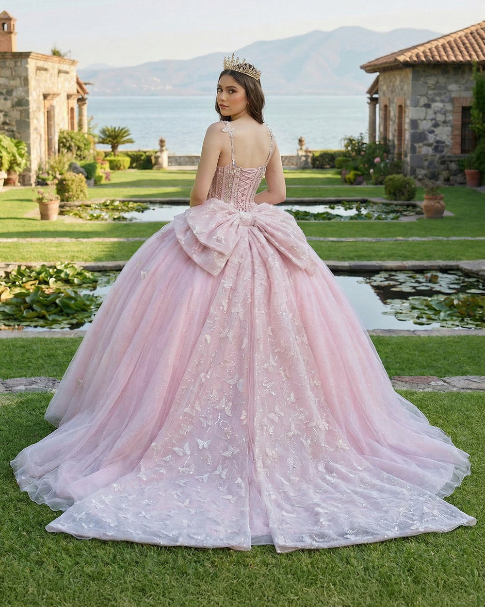 Sweet 16 Dress Quinceanera Dress Ball Gown Tulle Sparkly Princess Birt –  Msikoods Official Store