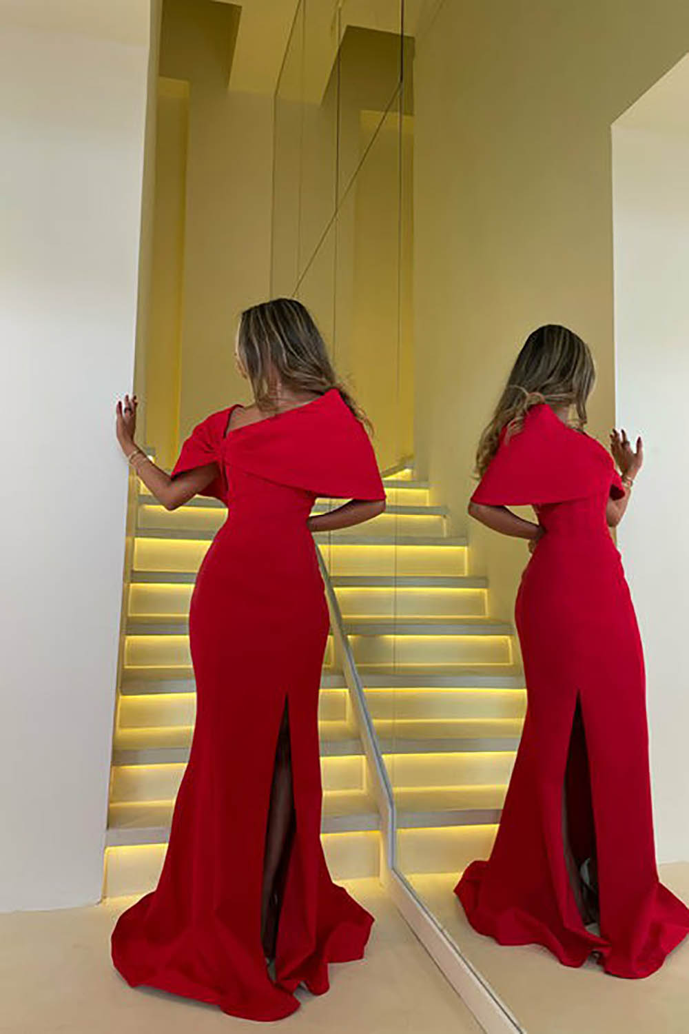 Vestido de Festa com Lantejoulas, Uma Manga, Ombro Só, Vestido de Baile Feminino Brilhante, Vestido de Cocktail para Noite