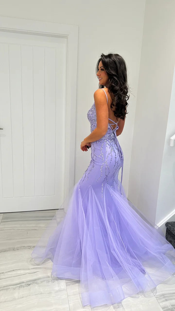 Sequin Beading Evening Gown Stunning Mermaid prom Dress Ms2602043