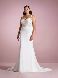 Spaghetti Strap Mermaid Wedding Dresses with Lace Appliques Ms2509253