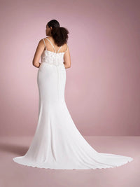 Spaghetti Strap Mermaid Wedding Dresses with Lace Appliques Ms2509253