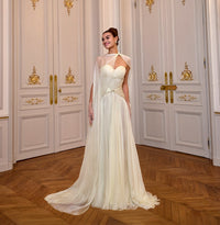 Robe de soirée élégante à volants verts pour femme, robe de soirée à col rond, robe de soirée formelle