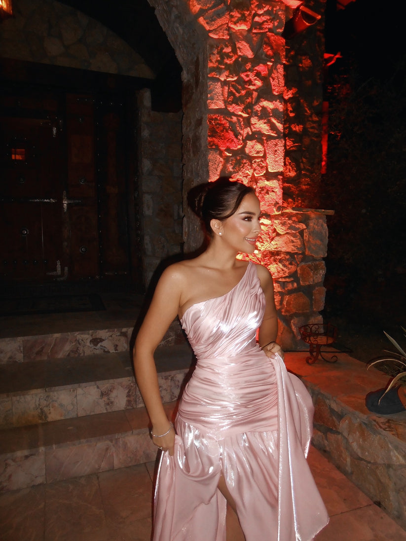 Vestido de fiesta elegante para dama con volantes verdes, cuello O, para ocasiones formales, vestido de fiesta, vestido de noche