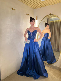 Robe de bal bleu ciel en dentelle avec corset et décolleté en cœur, robe d'anniversaire en mousseline de soie à plusieurs niveaux, robes de remise de diplôme pour adolescentes