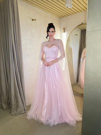 Ballkleid mit tiefem Ausschnitt und Spaghettiträgern, A-Linie, Tüll, Abendkleid, langes formelles Kleid für Damen