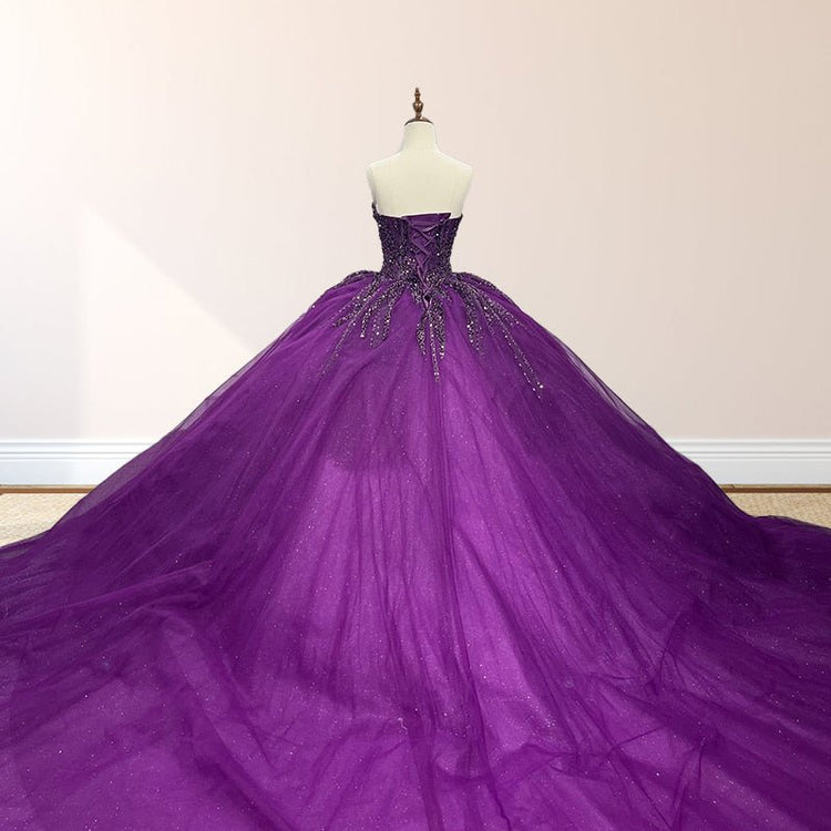 Robe de Quinceanera en forme de cœur pour femme, robe de bal, bretelles spaghetti, dentelle, appliques, robes Sweet 16 pour adolescentes
